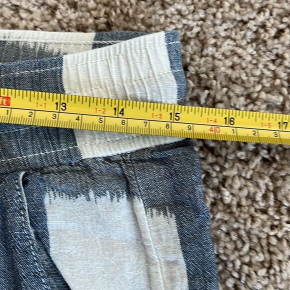 Current Elliott Women's The Drawstring Lounge Trouser Tokyo Revival Cotton Linen - Picture 6 of 8